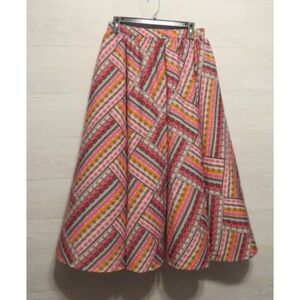 Anthropologie Flint & Moss Boho Aztec Maxi Full Skirt Size S